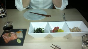 Sashimi and Tsukemono