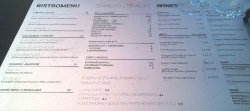 PureBistro Menu