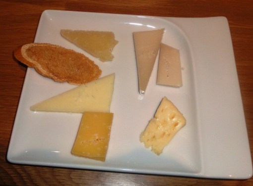 Cheeses at Copas y Tapas