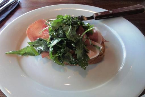 Parma ham bruschetta