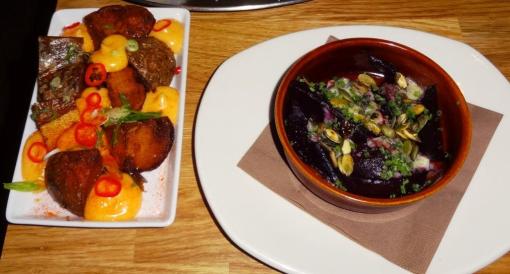 Potates and beetroot at Goce - reijosfood.com