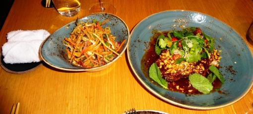 Pork ribs and salad at Yume - reijosfood.com