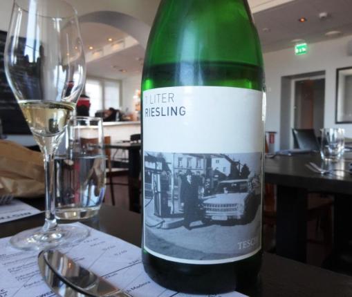 Tesch 1 litre riesling at PureBistro - reijosfood.com