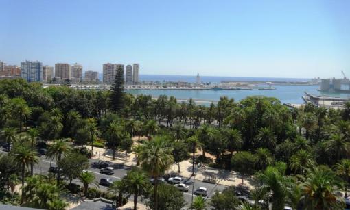 View from AC Malaga Palacio room - reijosfood.com