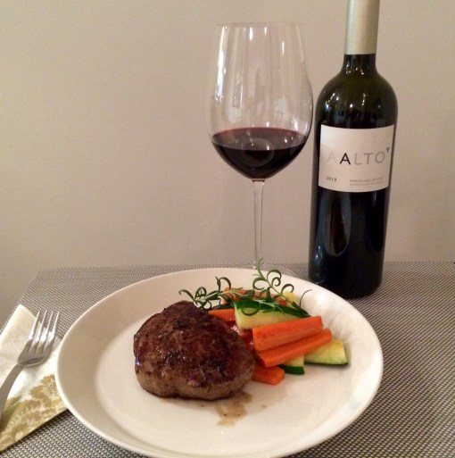 Fillet steak and Aalto wine - reijosfood.com